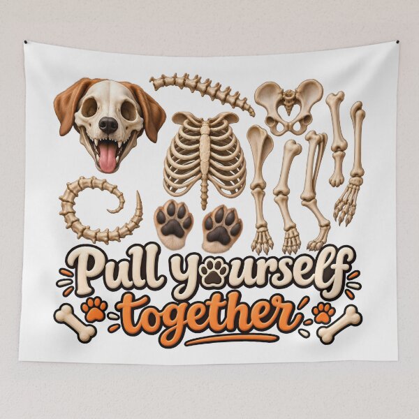 Item preview, Pull Yourself Together – Funny Veterinary Radiology Halloween designed and sold by Bettybee00.