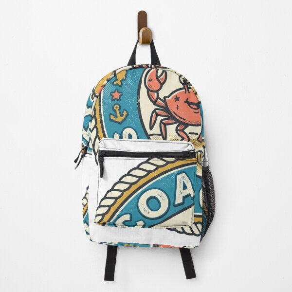 Item preview, Coastal State of Mind – Vintage Crab Badge Design designed and sold by @SHINTOSARTSTORE.