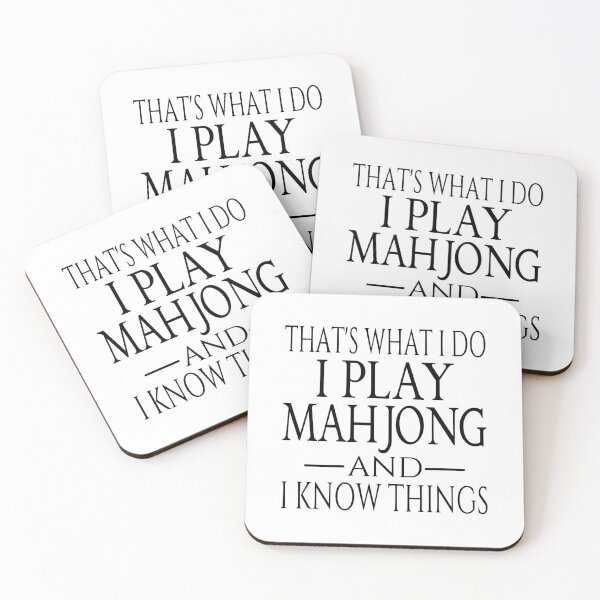 Item preview, That's What I Do I Play Mahjong And I Know Things designed and sold by coolfuntees.