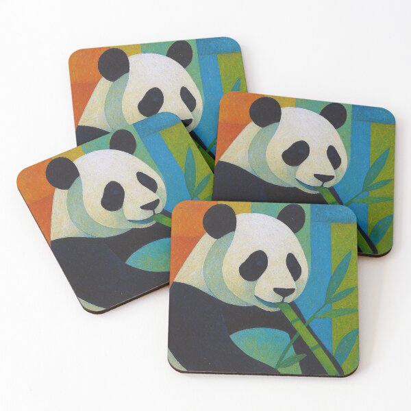 Item preview, Giant Panda a Geometric illustration. designed and sold by GalleryKauffeld.