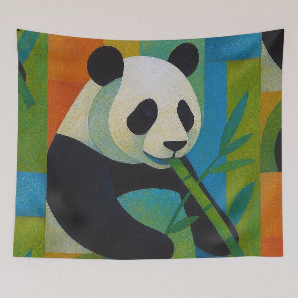 Item preview, Giant Panda a Geometric illustration. designed and sold by GalleryKauffeld.