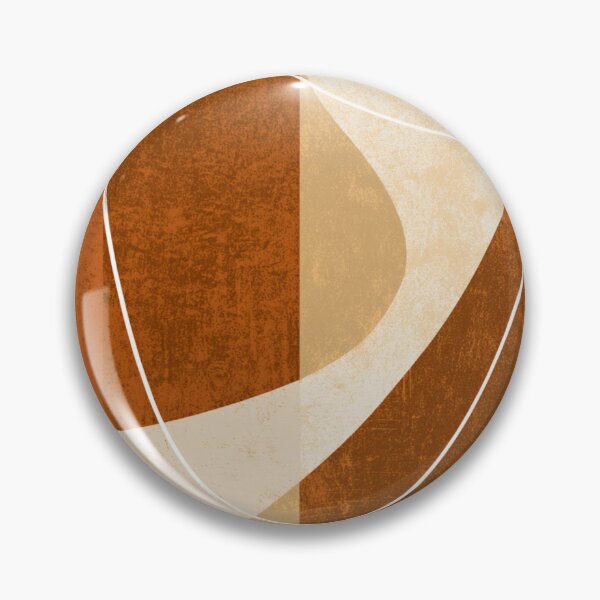 Item preview, Mid-Century Modern Abstract Line - Two Tone Earthy - Terracotta Retro Art designed and sold by GrinGalore.