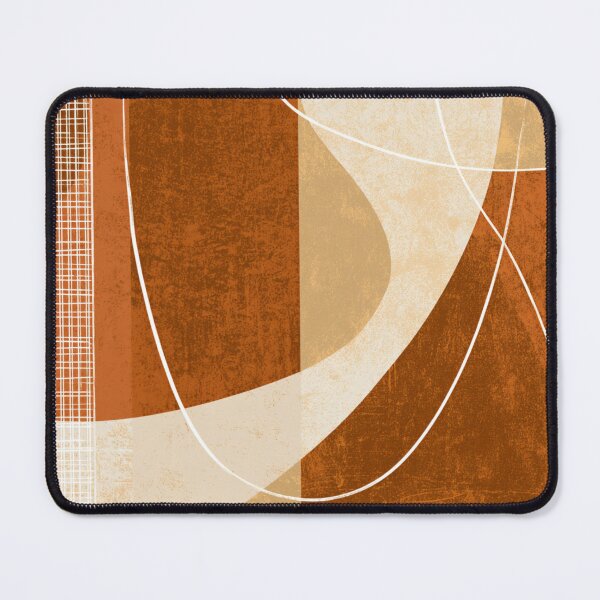 Item preview, Mid-Century Modern Abstract Line - Two Tone Earthy - Terracotta Retro Art designed and sold by GrinGalore.