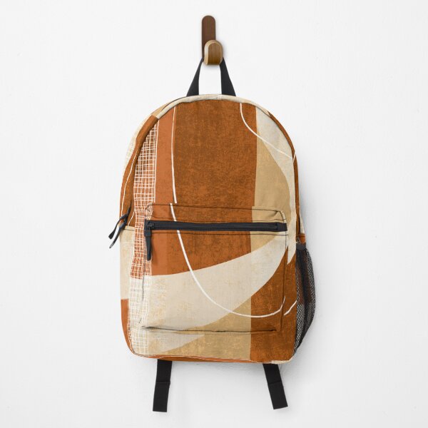 Item preview, Mid-Century Modern Abstract Line - Two Tone Earthy - Terracotta Retro Art designed and sold by GrinGalore.