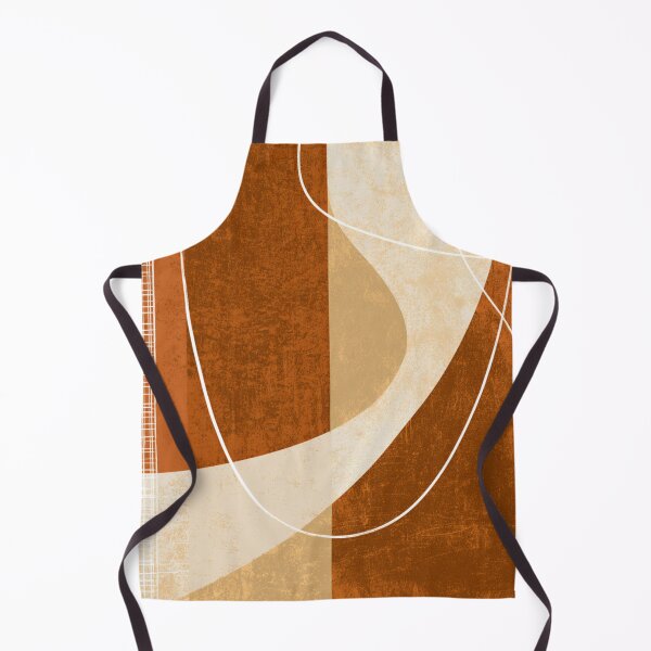 Item preview, Mid-Century Modern Abstract Line - Two Tone Earthy - Terracotta Retro Art designed and sold by GrinGalore.