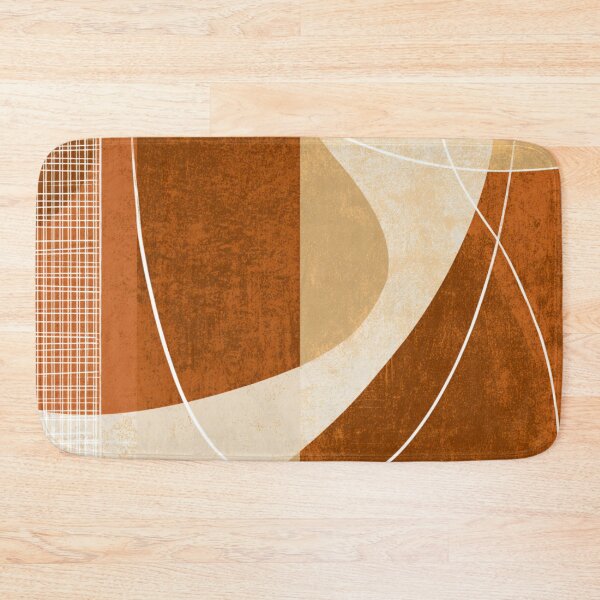 Item preview, Mid-Century Modern Abstract Line - Two Tone Earthy - Terracotta Retro Art designed and sold by GrinGalore.