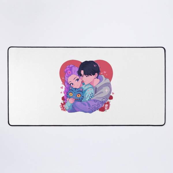 Item preview, Cute Couple Embracing Cat Heart Design designed and sold by AristonCui.