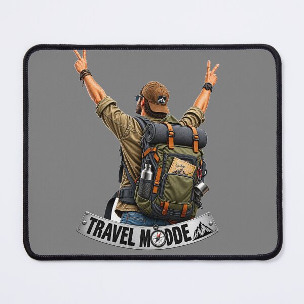Item preview, Travel Mode Adventure Backpacker Hiking Mountain Explorer designed and sold by RobertArt08.
