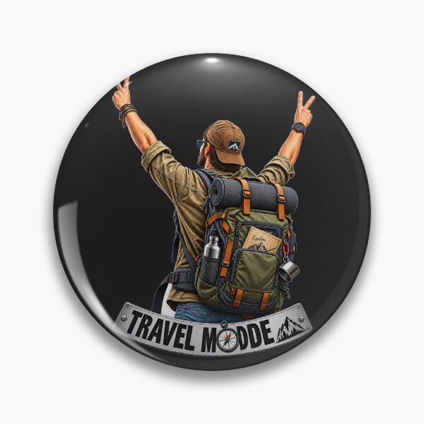 Item preview, Travel Mode Adventure Backpacker Hiking Mountain Explorer designed and sold by RobertArt08.
