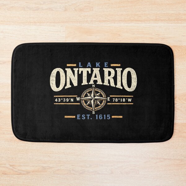Item preview, Lake Ontario Coordinates Compass Vintage Nautical Design designed and sold by Abigaildixon92.