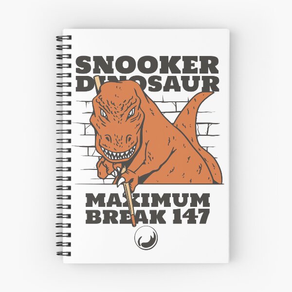 Item preview, Snooker Dinosaur Maximum Break 147 Funny T-Rex Billiards designed and sold by Hilal-Studio.