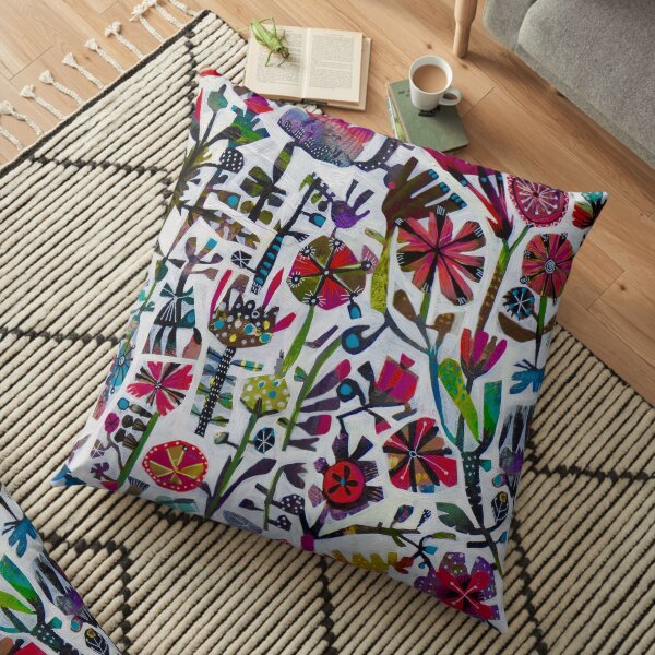 Wild Flowers Floor Pillow