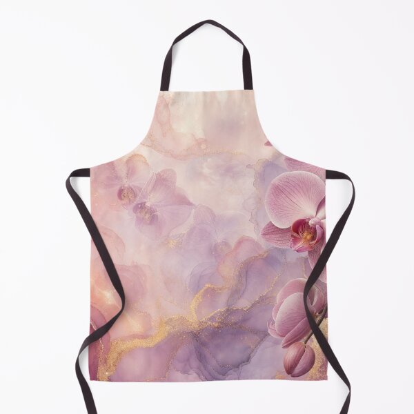 Item preview, Pink Orchid Gold Fluid Digital Watercolor designed and sold by AneissPiaf.