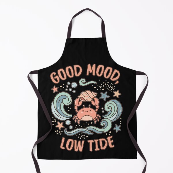 Item preview, Good Mood Low Tide – Cute Pastel Crab Illustration designed and sold by @SHINTOSARTSTORE.