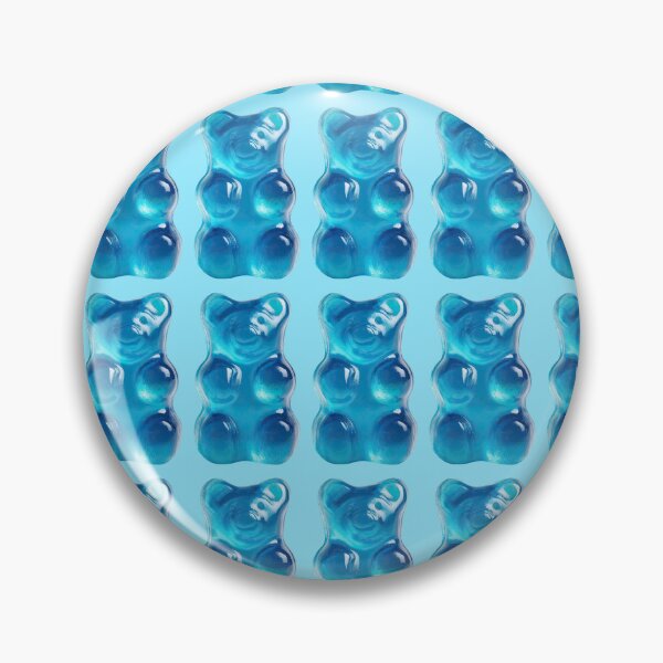 Item preview, Blue Gummy Bear Candy Pattern designed and sold by jianina-alondra.