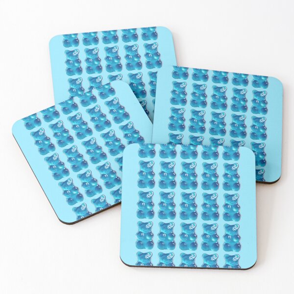 Item preview, Blue Gummy Bear Candy Pattern designed and sold by jianina-alondra.