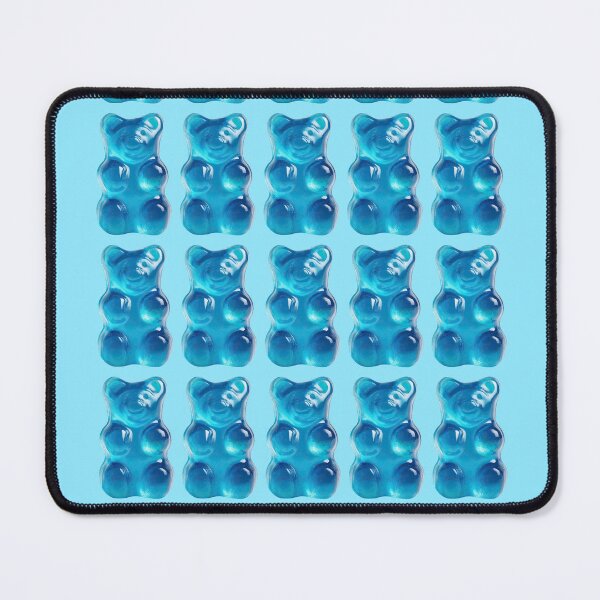 Item preview, Blue Gummy Bear Candy Pattern designed and sold by jianina-alondra.