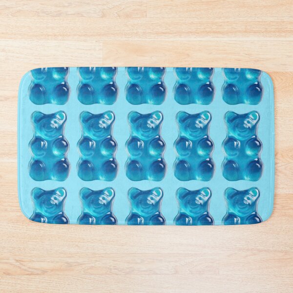 Item preview, Blue Gummy Bear Candy Pattern designed and sold by jianina-alondra.