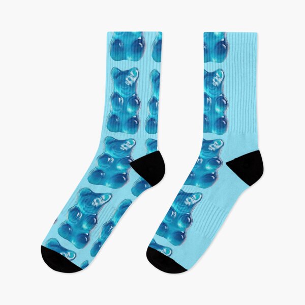 Item preview, Blue Gummy Bear Candy Pattern designed and sold by jianina-alondra.
