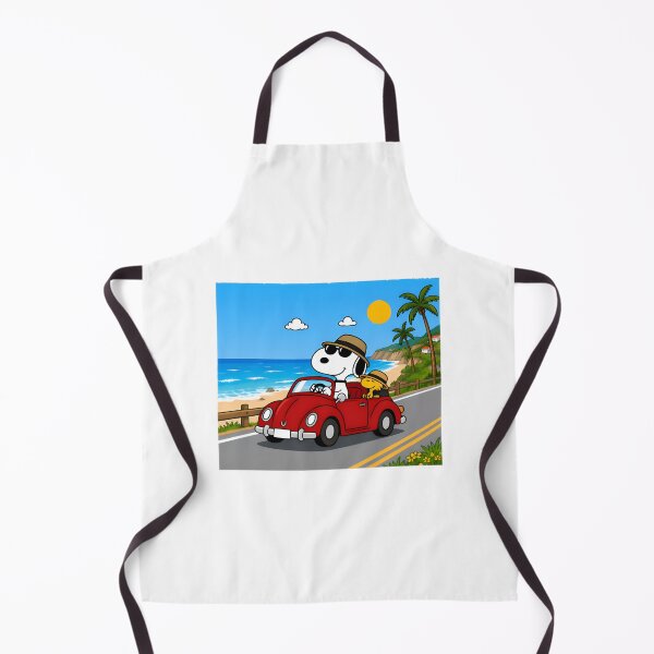 Item preview, Retro Red Car Fun: Cartoon Beagle & Bird Summer Road Trip | Limited Edition designed and sold by DodgerTheHunter.