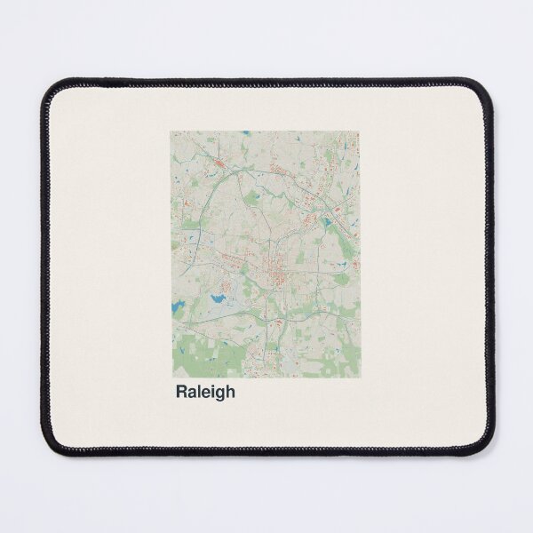 Artikelvorschau, Minimalistische Kartenkunst aus Raleigh entworfen und verkauft von MapsNerd.