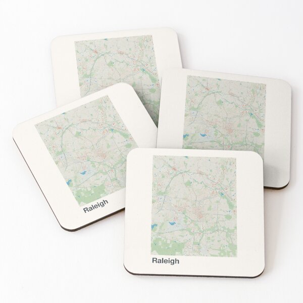 Item preview, Raleigh Minimalistic Map Art designed and sold by MapsNerd.