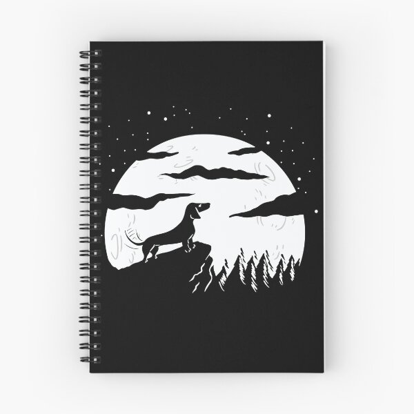 Item preview, Dachshund Howling Full Moon Wiener Dog Silhouette designed and sold by Hilal-Studio.