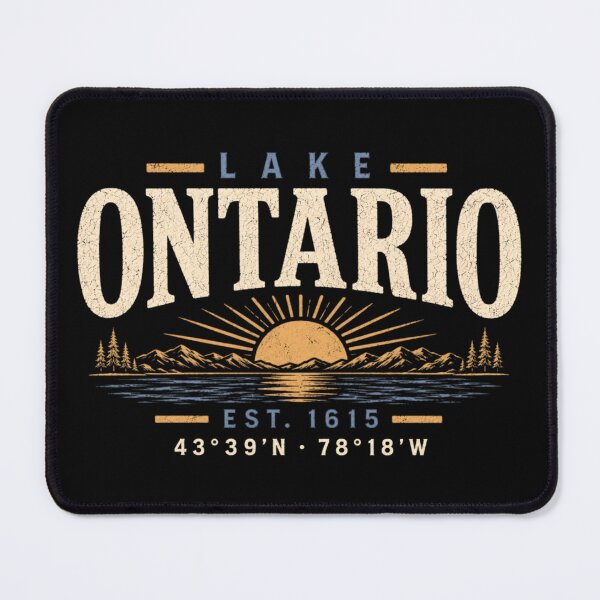 Item preview, Lake Ontario Coordinates Compass Vintage Nautical Design designed and sold by Abigaildixon92.