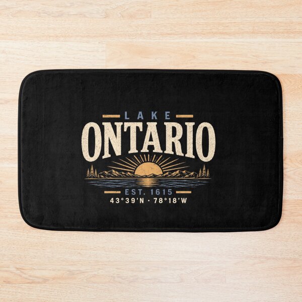 Item preview, Lake Ontario Coordinates Compass Vintage Nautical Design designed and sold by Abigaildixon92.