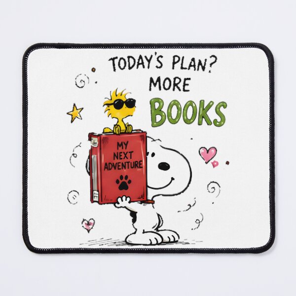 Item preview, Snoopy Reads: Bookworm'S Delight Gift | ⭐⭐⭐⭐⭐ Best Seller designed and sold by DodgerTheHunter.