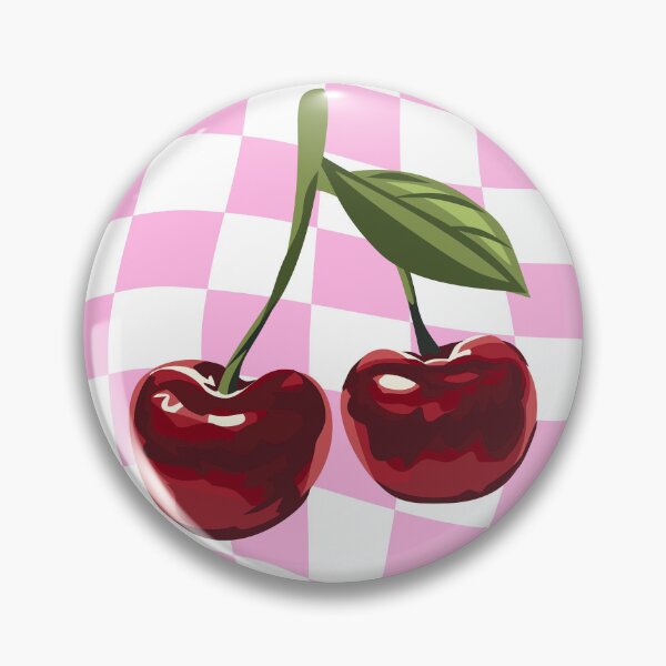 Artikelvorschau, Retro-Kirschen-Rosa-Schachbrett-Ästhetik entworfen und verkauft von jianina-alondra.