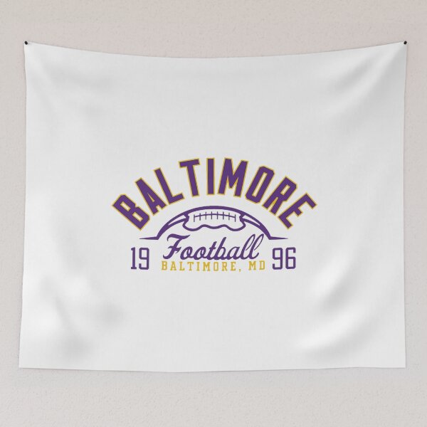 Item preview, Baltimore Football Retro Fan  designed and sold by AristonCui.