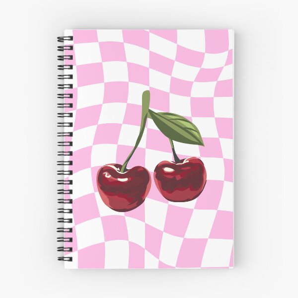 Item preview, Retro Cherries Pink Checkerboard Aesthetic designed and sold by jianina-alondra.