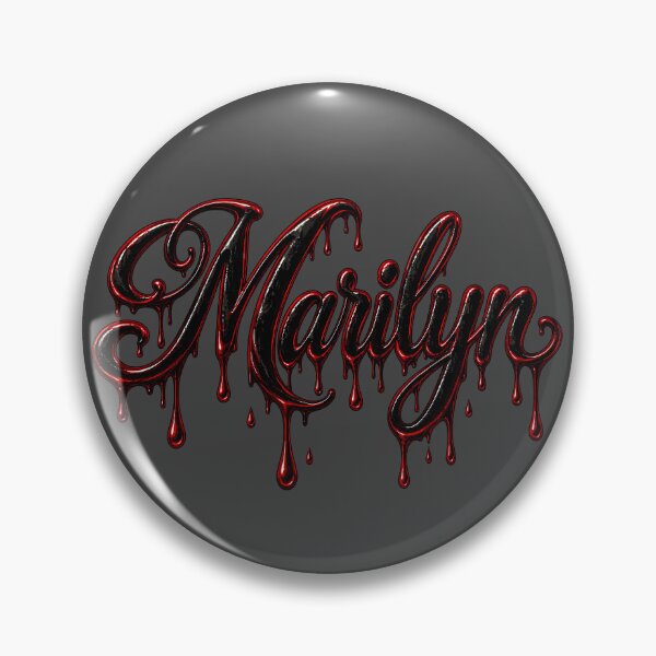 Item preview, Marilyn Name | Dark Dripping Gothic | Dramatic Personalized designed and sold by ZIGLWORKS.