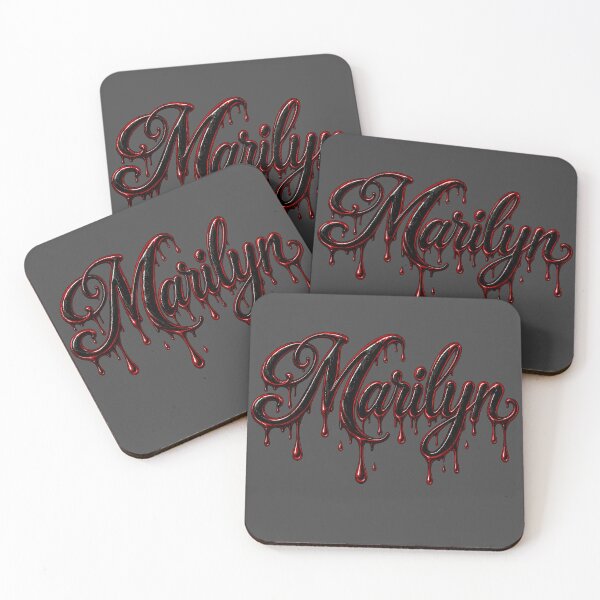 Item preview, Marilyn Name | Dark Dripping Gothic | Dramatic Personalized designed and sold by ZIGLWORKS.