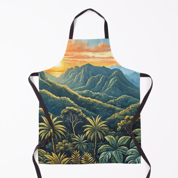 Item preview, THE GOLDEN HOUR OF EDEN | jungle moutains designed and sold by TAMAJAD.