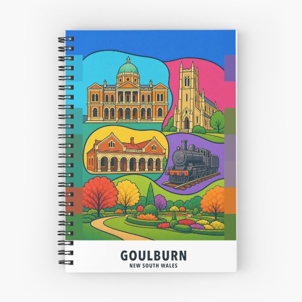 Item preview, Goulburn Courthouse Cathedral and Railway designed and sold by Print My Town.