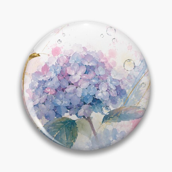 Item preview, Ethereal Hydrangea – Japanese Watercolor Dream designed and sold by アミヤジャ.
