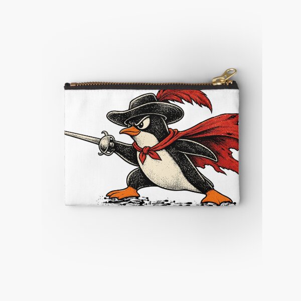 Item preview, Flight Was Never an Option, Funny Penguin With Sword Vintage Warrior Illustration designed and sold by TEEDESIGMSTUDIO.