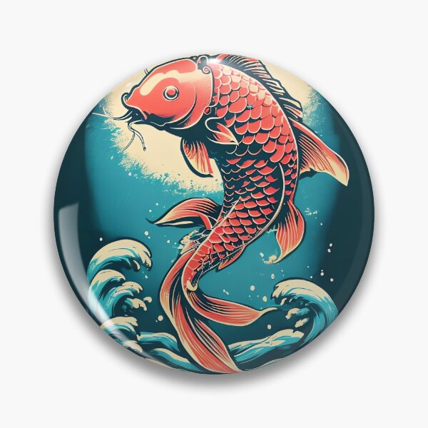Item preview, Surging Cyber Koi designed and sold by ONYX Pixee.