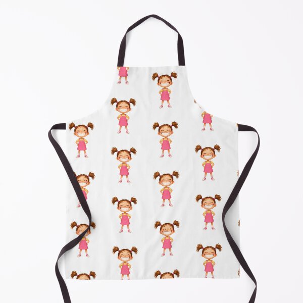 Item preview, Happy Little Girl Pigtails Cartoon designed and sold by Inka Moon Design.