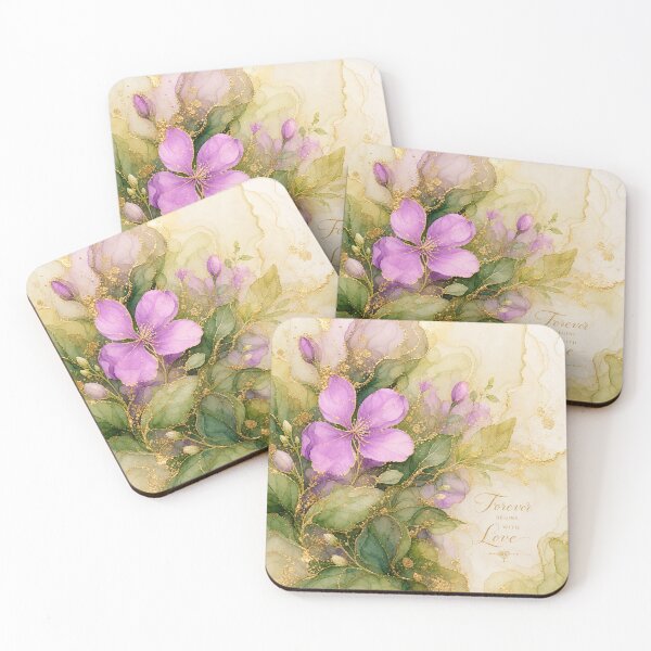 Item preview, Forever Begins With Love Ethereal Purple Floral designed and sold by AneissPiaf.
