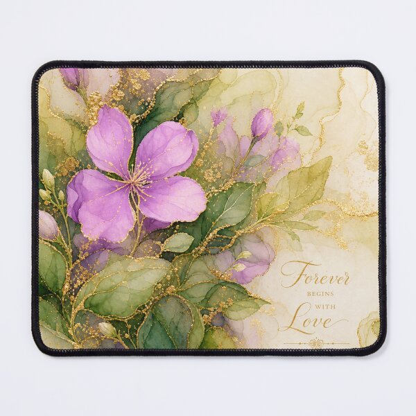 Item preview, Forever Begins With Love Ethereal Purple Floral designed and sold by AneissPiaf.