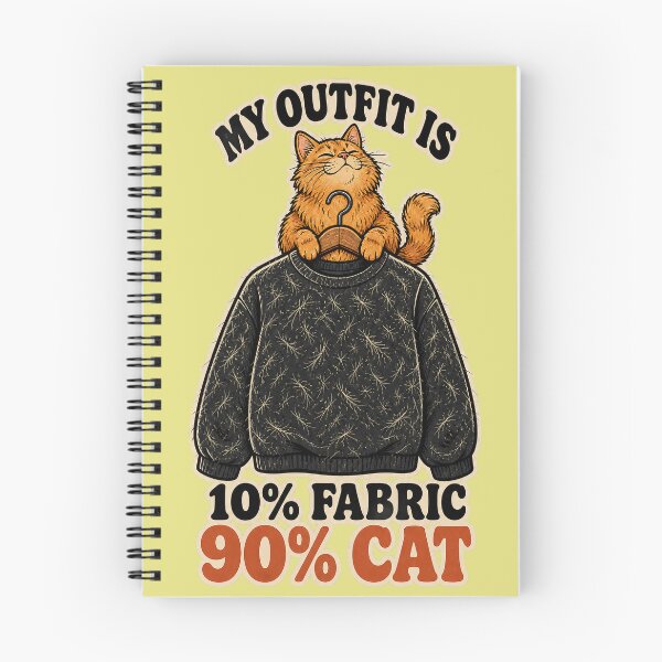 Item preview, My Outfit Is 10% Fabric 90% Cat - Funny Ginger Cat Fur & Hair Meme designed and sold by SVox.