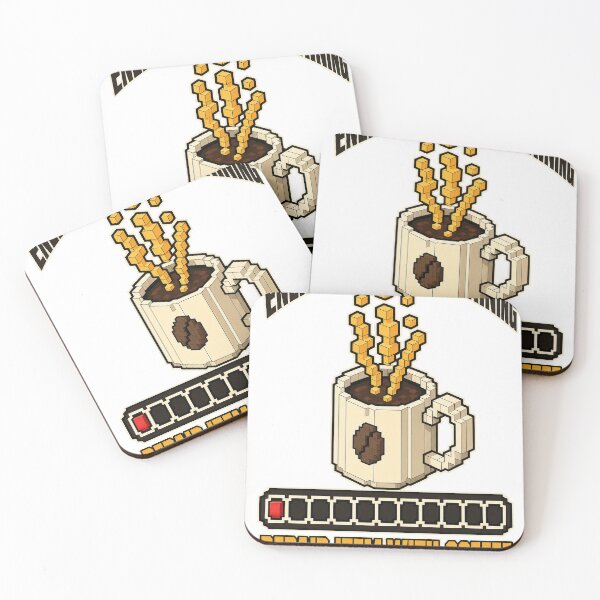 Item preview, Energy Bar 1 Percent Remaining Voxel Coffee Mug Gamer T-Shirt designed and sold by KIDEnia.