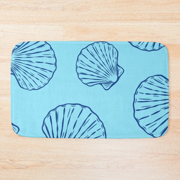 Item preview, Blue Seashell Coastal Pattern designed and sold by jianina-alondra.