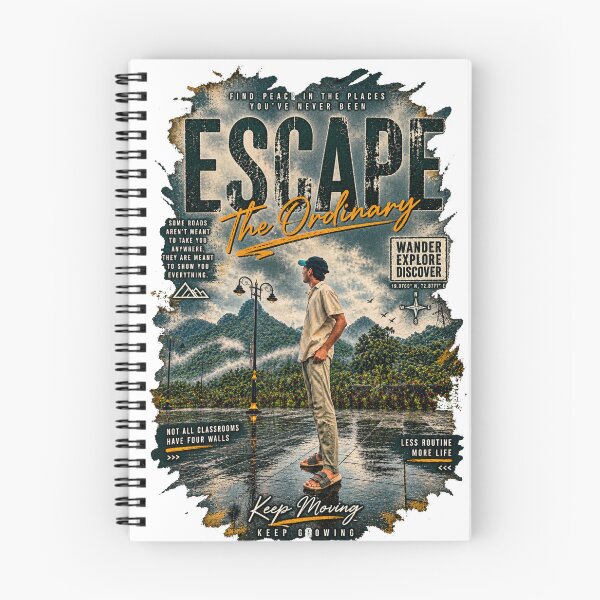 Item preview, Escape the Ordinary Travel Adventure T-Shirt | Wander Explore Discover | Nature Traveler Graphic Tee designed and sold by RobertArt08.