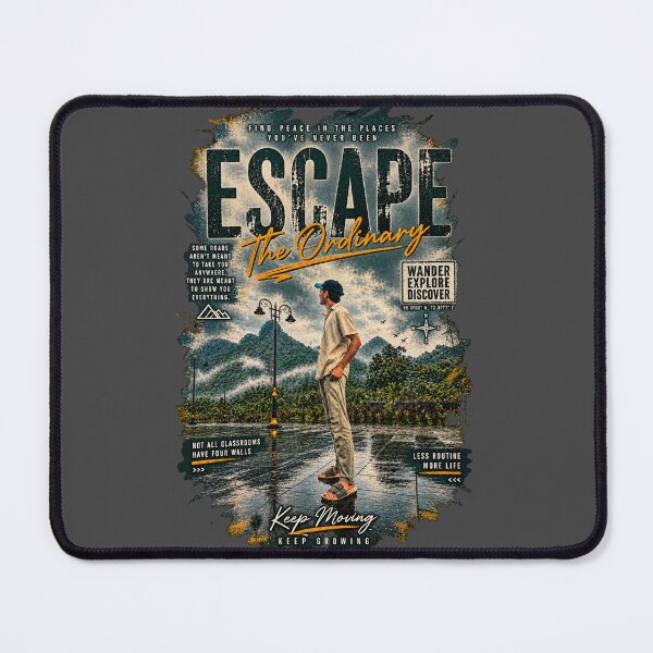 Item preview, Escape the Ordinary Travel Adventure T-Shirt | Wander Explore Discover | Nature Traveler Graphic Tee designed and sold by RobertArt08.