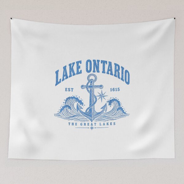 Item preview, Lake Ontario Vintage Nautical Anchor Great Lakes Design designed and sold by Abigaildixon92.