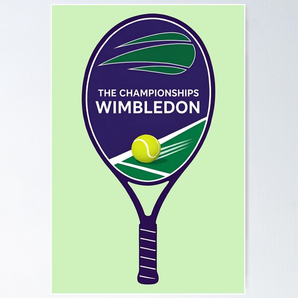 Item preview, Wimbledon Tennis Tournament emblem designed and sold by Abeshinobi.